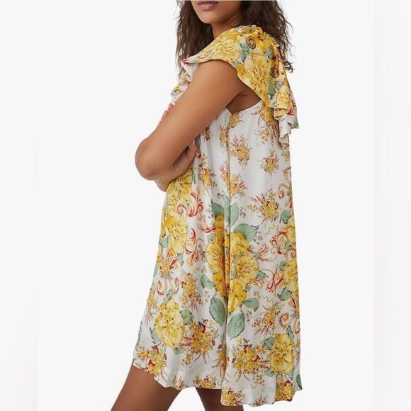 Anthropologie Yara Flutter Sleeve Mini Dress. - Picture 2 of 6